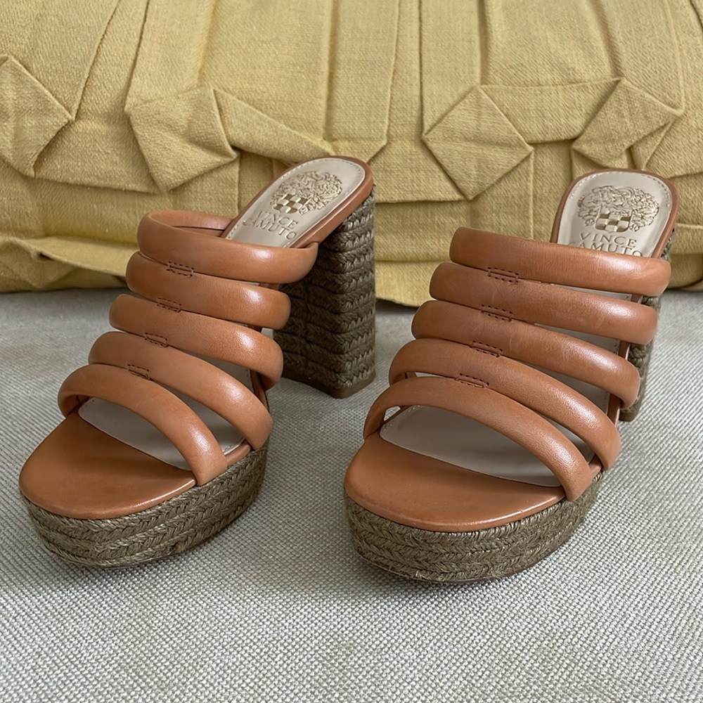 Vince Camuto Heel Espadrille Sandals Size 6